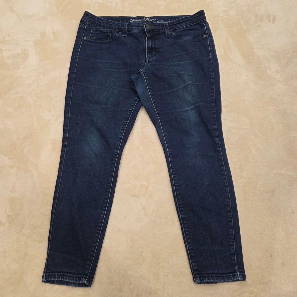Universal Thread Mid Rise Jegging Jeans Women Size 12 / 31S Short Dark Wash Blue